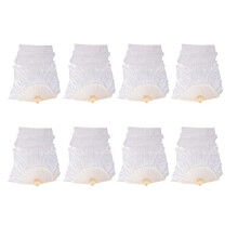 Silk Unisex Chinese Silk Dance Fans 8Pcs Belly Dance Fans White Color 180x90Cm