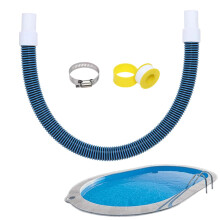Above Ground Pool Hose Replacement 1.25/1.5 Inch Fits Filter Pump LeakResistant Flexible Design