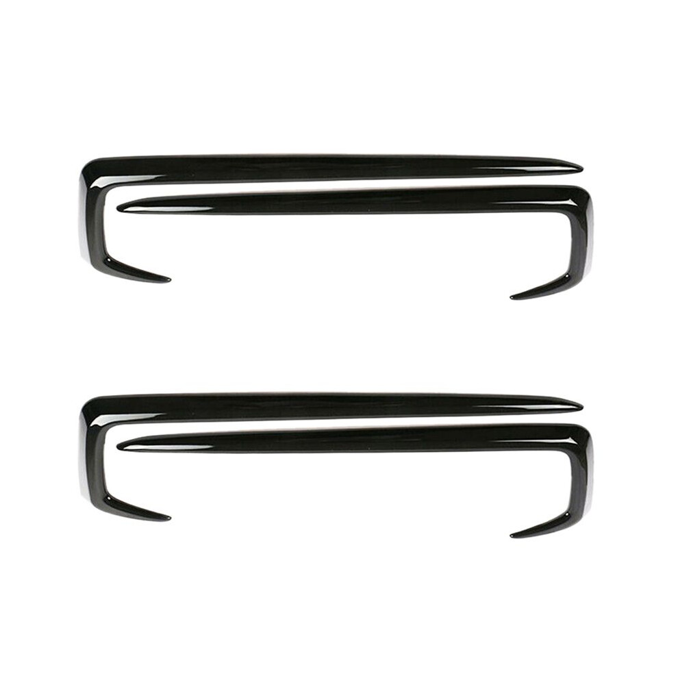 4Pcs Gloss Exterior Front Fog Lamp Cover Trim Fit For 2019-2020 Black/Light 6034032228884