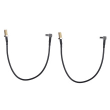 2X SMA Femelle Prise a TS9 Male Angle Droit Pigtail Cable coaxial Antenne