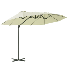 Sombrilla Doble Beige 270 x 445 x 260 cm