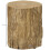 Homcom HOMCOM Concrete Side Table Tree Stump End Table for Indoor Outdoors Natural 2