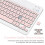 10 Inch Rechargeable  Keyboard Ultra-Thin Portable  Keyboard for , IOS, Android, Windows Devices B 4