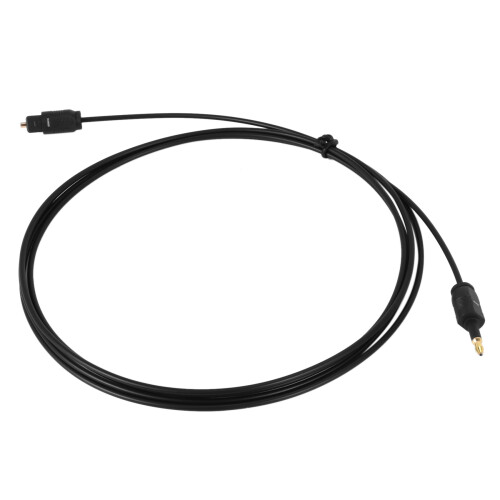 2X 2M  3.5mm Plug Digital Optical Audio Cable SPDIF Optical Fiber 1