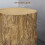 Homcom HOMCOM Concrete Side Table Tree Stump End Table for Indoor Outdoors Natural 4