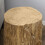 Homcom HOMCOM Concrete Side Table Tree Stump End Table for Indoor Outdoors Natural 7