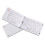 Wireless Foldable  Keyboard  Portable Double Folding Keyboard Suitable for Laptops and Mobile Phones White 6