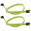 2X 50CM  3.0 III SATA3 7Pin Data Cable Right Angle 6Gb/S SSD Cables HDD Hard Disk Data Cord(Green) 1
