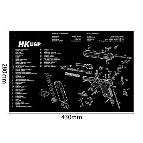 (default) Reinigungsmatte AR15 AK47 Glock SIG CZ