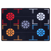 Basketball Training Mat for Footwork and Dribble with Noise Reduction Rubber Pad and AntiSlip Surface