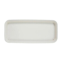 Rectangular Plastic Plant Saucer 30cm White Flower Pot Tray Protects Surfaces From Water Indoor Outdoor Use