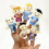(Black) 6pcs Velvet Finger Puppet Set for Kids 4
