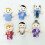 (Black) 6pcs Velvet Finger Puppet Set for Kids 5