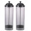 2Pcs Plastic Straw Dispenser for Home Kitchen, Gray Countertop Storage 1