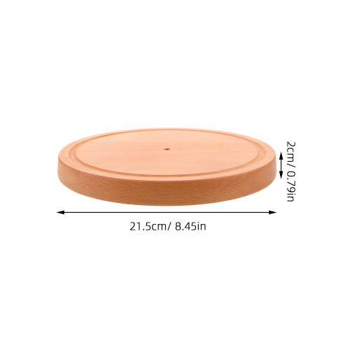 Sturdy Beige Manual Rotary Cheese Base for Kitchen Use 1
