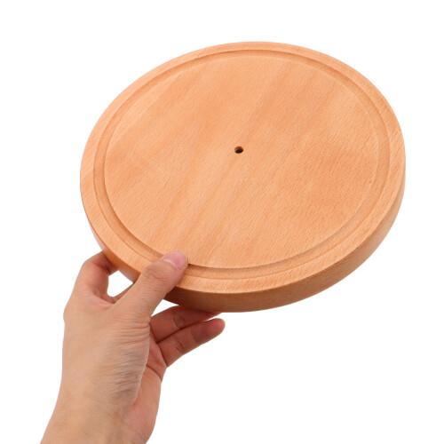 Sturdy Beige Manual Rotary Cheese Base for Kitchen Use 2