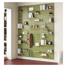 Pegboard Wall Organizer 40x60cm Green Heavy Duty Workshop Panel for Craft Room Storage