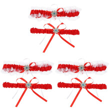 3Ensembles Ceintures De Jambe Élastiques En Pour