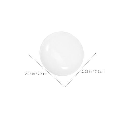 12Pcs White Plastic LED Lamp Shade Covers - Round Bulb Diffuser Parts 2
