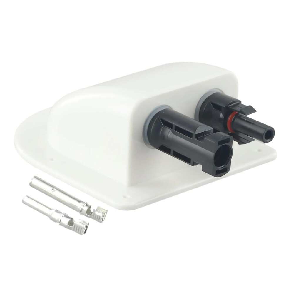 Solar Roof Feedthrough Weatherproof Pv Connection Box With Double Cable Entry Waterproof Junction Box For Motorhome Rv Camper Boats Caravan Roofs 9174973322641