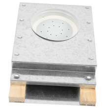 Bee Entrance Feeder Wooden Board with Aluminum Lid Outdoor Watering Station for Beehives