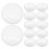 12Pcs White Plastic LED Lamp Shade Covers - Round Bulb Diffuser Parts 9