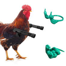 Chicken Coop Toys Funny Chicken Arms with Guns, Humorous Hen Accessory for Coop Decoration