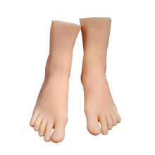 Silicone Mannequin Foot Pair with Realistic Contours for Shoe Display, Photography and Art Sketching