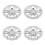4Pcs Universal Caps Plastic Wheel Hub Covers for Golf Carts 6