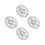 4Pcs Universal Caps Plastic Wheel Hub Covers for Golf Carts 7
