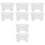8Pcs White Water Pitcher Lids Wear-Resistant Home Use Covers 4