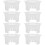 8Pcs White Water Pitcher Lids Wear-Resistant Home Use Covers 6