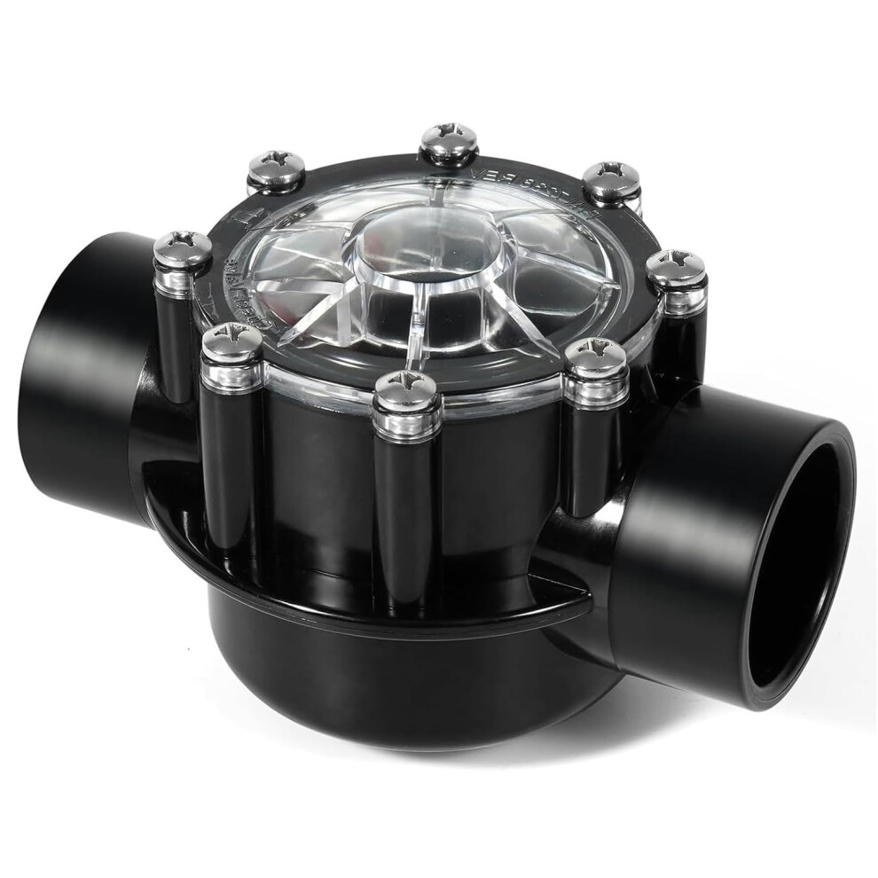 Pool Check Valve 2' To 2.5' Universal Slip Fit Clear Lid Leakproof Replacement For Jandy 9174973322894