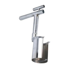 Bulb Planter Tool Set 2pcs, Ergonomic Metal Seedling Transplanter with Open End Design for Fast Garden Planting