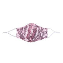 (Rose Gold, Adult Size) Party Sequins Mask - Lightweight & Comfortable