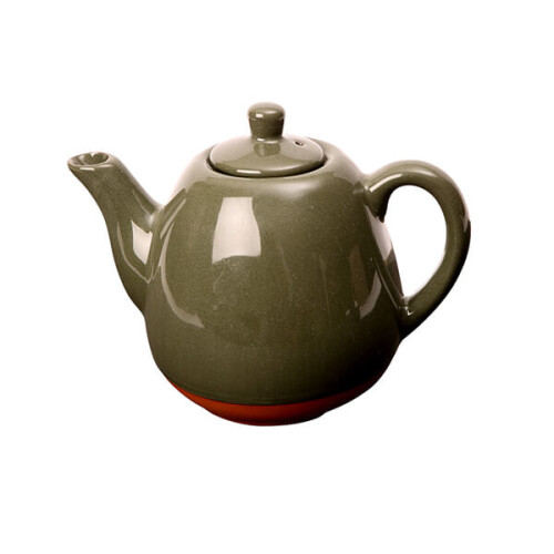 Dexam Sintra Glazed Terracotta 800ml Teapot Olive