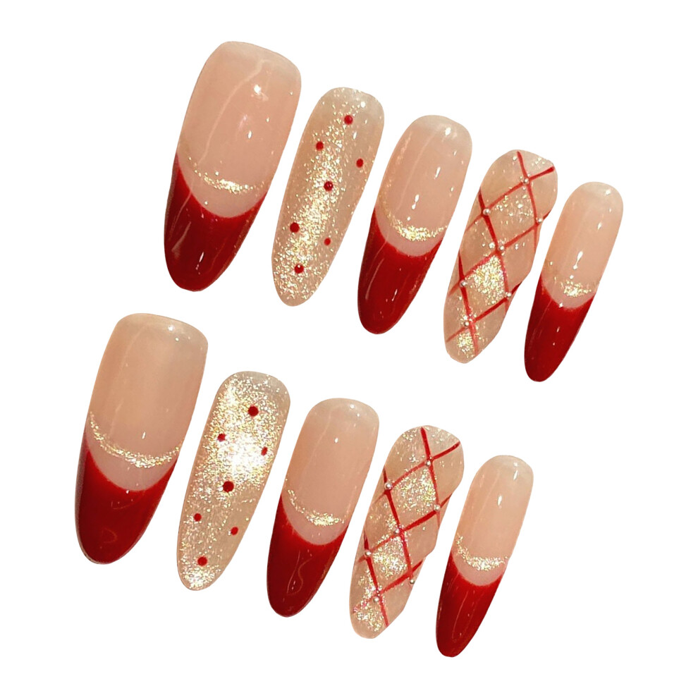 Roc-Electron (Xs) Polka Dot Fake Nails - Chip-Proof & Smudge-Proof