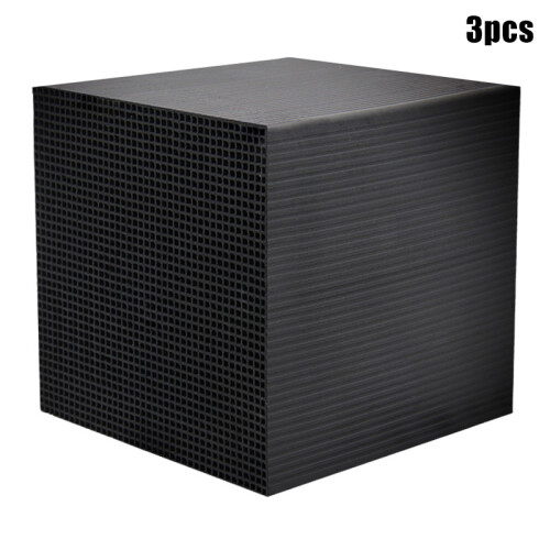 (3pcs) Activated Carbon Aquarium Filter Cubes - 50 Char