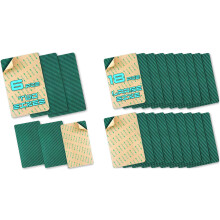 24 Pcs Green Pool Safety Cover Kit with SelfAdhesive Mesh Patches for Quick Tear Fix