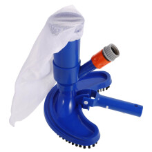 Pool Vacuum Head for Above Ground Pools with Jet Brush, Universal Hose Connection, Tile Wall Floor Cleaning