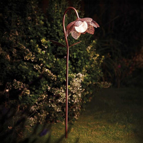 Smart Solar Damasque Solar Powered Bloom Stake Light, Warm White - 90cm
