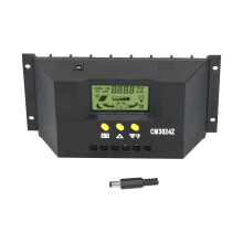 20A 12V 24V Solar Charge Controller with LCD Display, PWM Solar Panel Controller for RV and Home Use