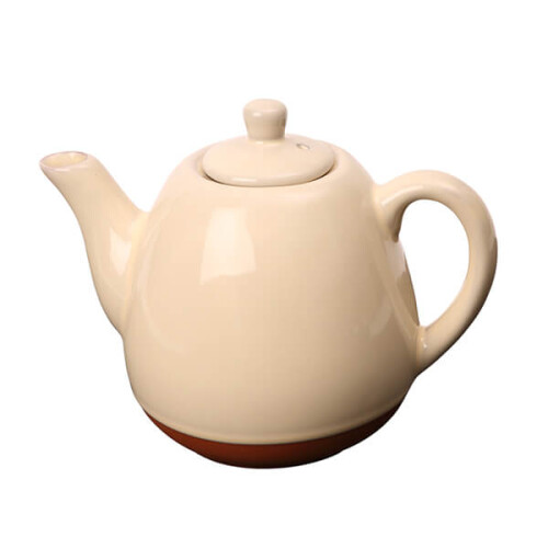 Dexam Sintra Glazed Terracotta 1200ml Teapot Stone