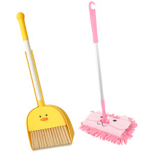 1Set Kompaktes Kind Reinigungsset Besen Mop Aus Kunststoff