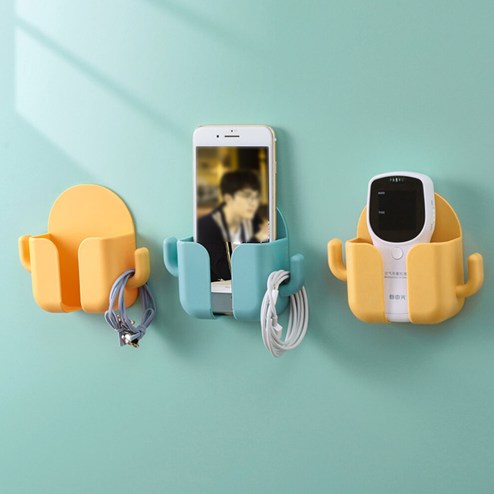 Self Adhesive Wall Mount Cell Phone Holder, 11X13cm Yellow 4021389709885