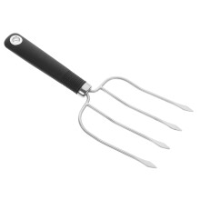 Stainless Steel Turkey Lifter Fork with Stable Locking Prongs and Ergonomic Grip for Carving