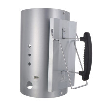 Charcoal Chimney Starter for BBQ Grill with HeatResistant Handle and Chemical Fast Lighting