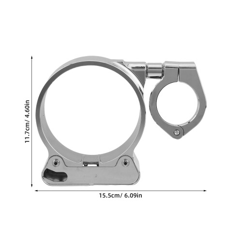 Aluminum Motorcycle Speedometer Side Bracket Easy Install Silver 1