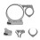 Aluminum Motorcycle Speedometer Side Bracket Easy Install Silver 9