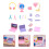 2Ensembles Kit Miniature Coloré Accessoires Maison De 10